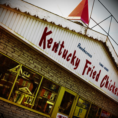 Oldest KFC Ever Lomo Cross Process