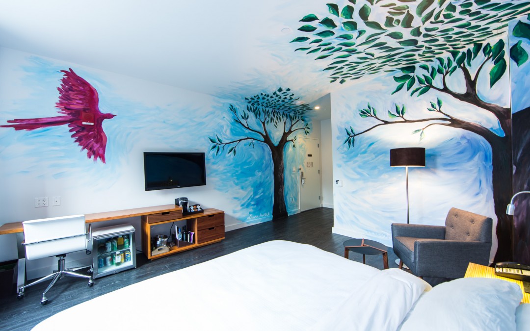 Laura Hollick’s NU Hotel mural