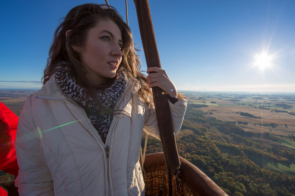 Reaching for nü heights in a hot air balloon